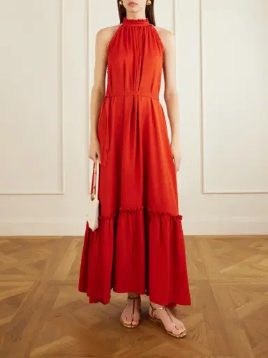 Giuliva Heritage May Silk Crepe Maxi Dress | Thumbnail 2 Giuliva Heritage May Silk Crepe Maxi Dress | Thumbnail 2