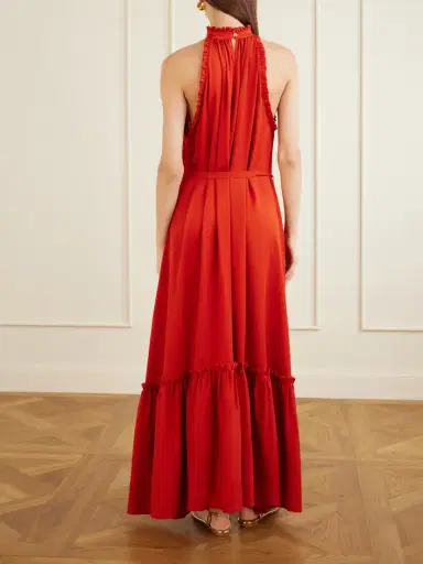 Giuliva Heritage May Silk Crepe Maxi Dress | Thumbnail 3 Giuliva Heritage May Silk Crepe Maxi Dress | Thumbnail 3