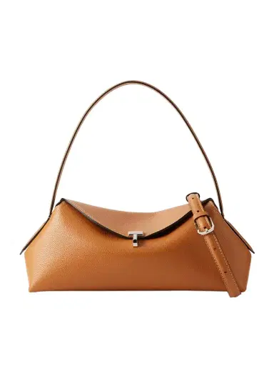 TOTEME T-lock Full-grain Leather Shoulder Bag | Thumbnail 1 TOTEME T-lock Full-grain Leather Shoulder Bag | Thumbnail 1