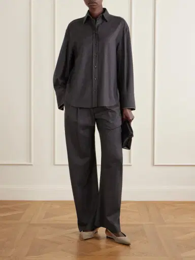 Brunello Cucinelli Oversized Wool Shirt | Thumbnail 2 Brunello Cucinelli Oversized Wool Shirt | Thumbnail 2