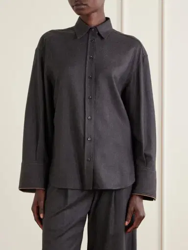 Brunello Cucinelli Oversized Wool Shirt | Thumbnail 3 Brunello Cucinelli Oversized Wool Shirt | Thumbnail 3