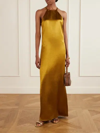 Giuliva Heritage The Martha Satin Maxi Dress | Thumbnail 2 Giuliva Heritage The Martha Satin Maxi Dress | Thumbnail 2