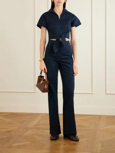 Giuliva Heritage Laura Cotton-blend Straight-leg Pants | Thumbnail 2 Giuliva Heritage Laura Cotton-blend Straight-leg Pants | Thumbnail 2