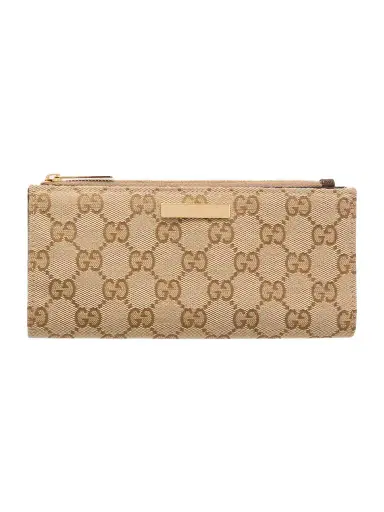 Gucci Leather-trimmed Gg Supreme-jacquard Coated-canvas Wallet | Thumbnail 1 Gucci Leather-trimmed Gg Supreme-jacquard Coated-canvas Wallet | Thumbnail 1