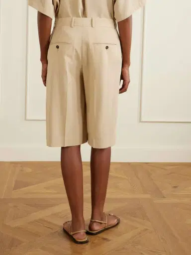 TOTEME Woven Shorts | Thumbnail 4 TOTEME Woven Shorts | Thumbnail 4