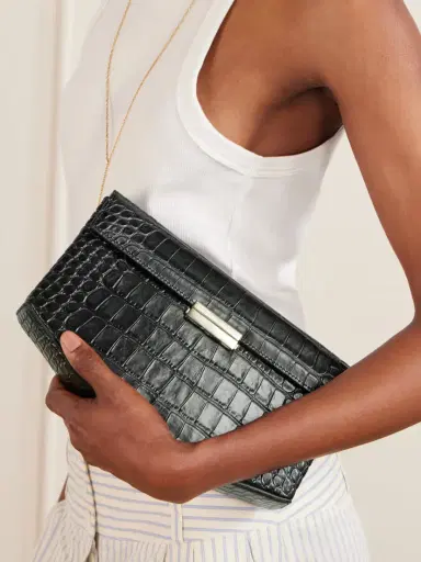 TOTEME Clip Croc-effect Leather Shoulder Bag | Thumbnail 2 TOTEME Clip Croc-effect Leather Shoulder Bag | Thumbnail 2