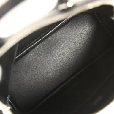 HERMÈS Hermes 1923 Bolide Mini Black Chevre Mysore Palladium Hardware | Thumbnail 7 HERMÈS Hermes 1923 Bolide Mini Black Chevre Mysore Palladium Hardware | Thumbnail 7