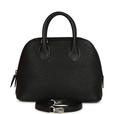 HERMÈS Hermes 1923 Bolide Mini Black Chevre Mysore Palladium Hardware | Thumbnail 1 HERMÈS Hermes 1923 Bolide Mini Black Chevre Mysore Palladium Hardware | Thumbnail 1