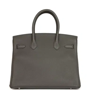 HERMÈS Hermes Birkin 30 Etain Togo Palladium Hardware | Thumbnail 4 HERMÈS Hermes Birkin 30 Etain Togo Palladium Hardware | Thumbnail 4