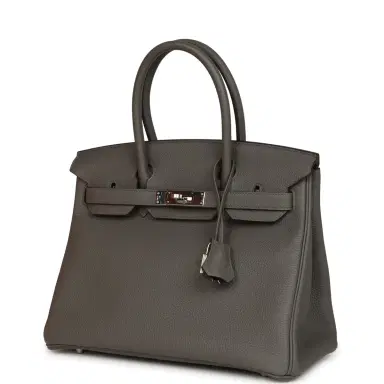 HERMÈS Hermes Birkin 30 Etain Togo Palladium Hardware | Thumbnail 5 HERMÈS Hermes Birkin 30 Etain Togo Palladium Hardware | Thumbnail 5