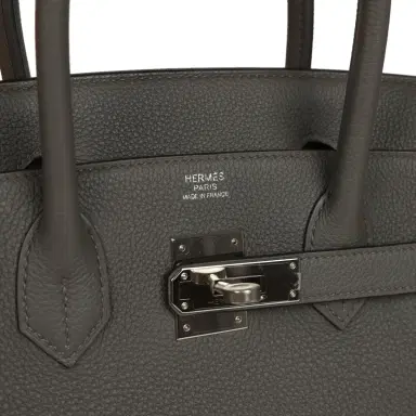 HERMÈS Hermes Birkin 30 Etain Togo Palladium Hardware | Thumbnail 7 HERMÈS Hermes Birkin 30 Etain Togo Palladium Hardware | Thumbnail 7
