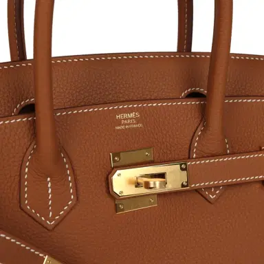 HERMÈS Hermes Birkin 30 Gold Togo Gold Hardware | Thumbnail 7 HERMÈS Hermes Birkin 30 Gold Togo Gold Hardware | Thumbnail 7