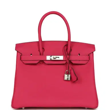 HERMÈS Hermes Birkin 30 Rose Mexico Togo Palladium Hardware | Thumbnail 1 HERMÈS Hermes Birkin 30 Rose Mexico Togo Palladium Hardware | Thumbnail 1