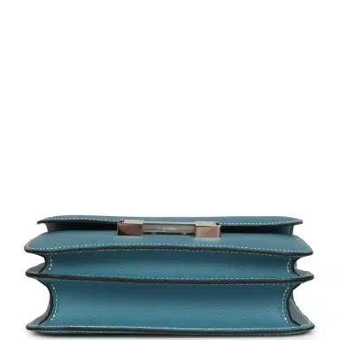 HERMÈS Hermes Constance 18 Blue Jean Epsom Palladium Hardware | Thumbnail 6 HERMÈS Hermes Constance 18 Blue Jean Epsom Palladium Hardware | Thumbnail 6