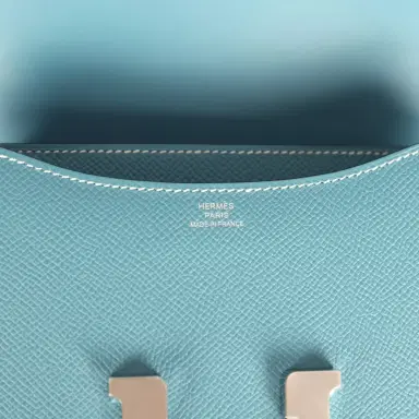 HERMÈS Hermes Constance 18 Blue Jean Epsom Palladium Hardware | Thumbnail 8 HERMÈS Hermes Constance 18 Blue Jean Epsom Palladium Hardware | Thumbnail 8