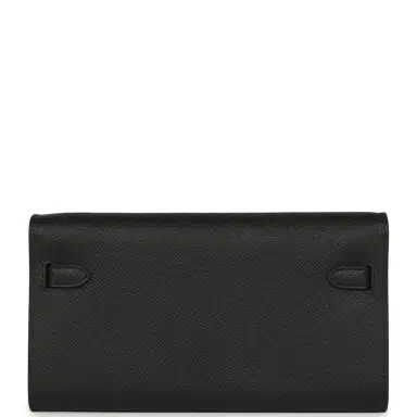 HERMÈS Hermes Kelly Wallet To Go Black Epsom Gold Hardware | Thumbnail 4 HERMÈS Hermes Kelly Wallet To Go Black Epsom Gold Hardware | Thumbnail 4