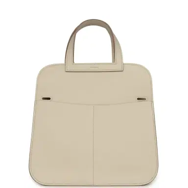 HERMÈS Hermes Mini Halzan Craie Swift Palladium Hardware | Thumbnail 7 HERMÈS Hermes Mini Halzan Craie Swift Palladium Hardware | Thumbnail 7