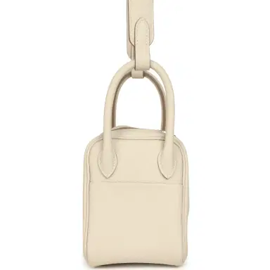 HERMÈS Hermes Mini Lindy II Craie Clemence Gold Hardware | Thumbnail 3 HERMÈS Hermes Mini Lindy II Craie Clemence Gold Hardware | Thumbnail 3