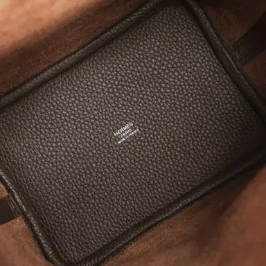 HERMÈS Hermes Picotin Lock 18 Ebene Clemence Palladium Hardware | Thumbnail 7 HERMÈS Hermes Picotin Lock 18 Ebene Clemence Palladium Hardware | Thumbnail 7