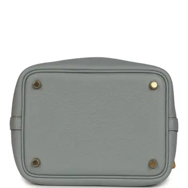 HERMÈS Hermes Picotin Lock 18 Gris Pantin Clemence Gold Hardware | Thumbnail 6 HERMÈS Hermes Picotin Lock 18 Gris Pantin Clemence Gold Hardware | Thumbnail 6