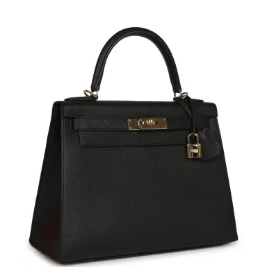 HERMÈS Pre-owned Hermes Special Order (HSS) Kelly Sellier 28 Black Chevre Mysore Permabrass Hardware | Thumbnail 2 HERMÈS Pre-owned Hermes Special Order (HSS) Kelly Sellier 28 Black Chevre Mysore Permabrass Hardware | Thumbnail 2