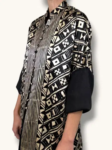 Jen Wonders Studio Silk Geometric Jacket | Thumbnail 7 Jen Wonders Studio Silk Geometric Jacket | Thumbnail 7