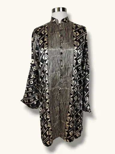 Jen Wonders Studio Silk Geometric Jacket | Thumbnail 10 Jen Wonders Studio Silk Geometric Jacket | Thumbnail 10
