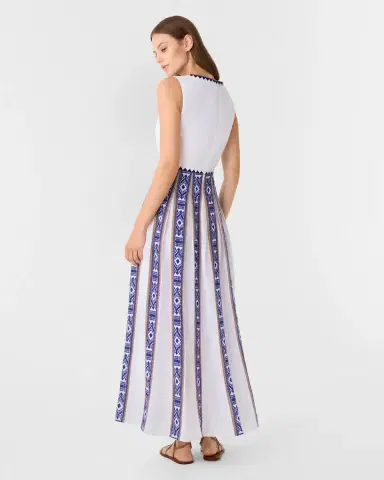 Emporio Sirenuse Cinzia Dress in Blue Horizon Print | Thumbnail 11 Emporio Sirenuse Cinzia Dress in Blue Horizon Print | Thumbnail 11