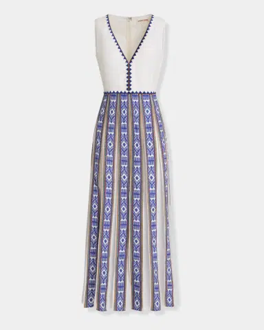 Emporio Sirenuse Cinzia Dress in Blue Horizon Print | Thumbnail 7 Emporio Sirenuse Cinzia Dress in Blue Horizon Print | Thumbnail 7