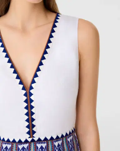 Emporio Sirenuse Cinzia Dress in Blue Horizon Print | Thumbnail 9 Emporio Sirenuse Cinzia Dress in Blue Horizon Print | Thumbnail 9