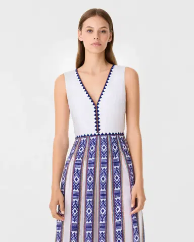 Emporio Sirenuse Cinzia Dress in Blue Horizon Print | Thumbnail 10 Emporio Sirenuse Cinzia Dress in Blue Horizon Print | Thumbnail 10