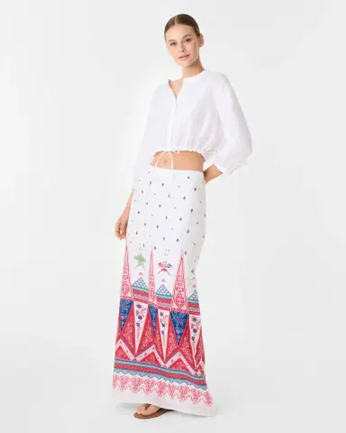 Emporio Sirenuse Laurelle Skirt in Kites Print | Thumbnail 2 Emporio Sirenuse Laurelle Skirt in Kites Print | Thumbnail 2