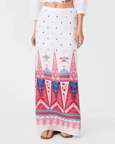 Emporio Sirenuse Laurelle Skirt in Kites Print | Thumbnail 3 Emporio Sirenuse Laurelle Skirt in Kites Print | Thumbnail 3