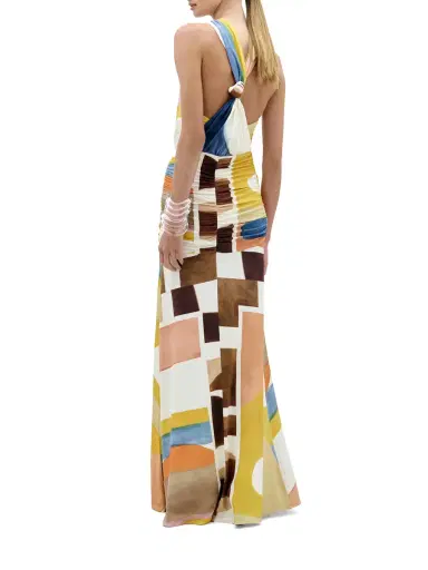Silvia Tcherassi Jedda Halter Maxi Dress | Thumbnail 5 Silvia Tcherassi Jedda Halter Maxi Dress | Thumbnail 5