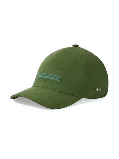 Zegna Men's Oasi Lino Baseball Cap - Pine Green - Size Small | Thumbnail 1 Zegna Men's Oasi Lino Baseball Cap - Pine Green - Size Small | Thumbnail 1