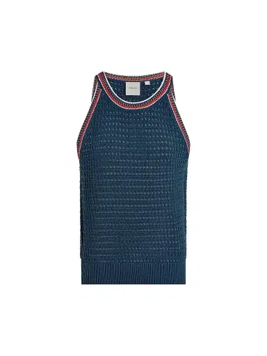 Varley Women's Aberg Knit Cotton Halter Top - Heron Blue - Size Small | Thumbnail 1 Varley Women's Aberg Knit Cotton Halter Top - Heron Blue - Size Small | Thumbnail 1