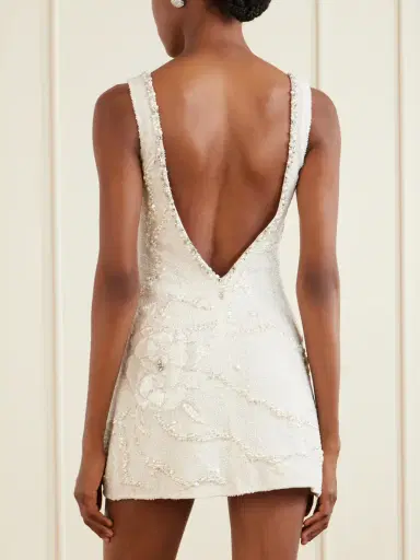 Clio Peppiatt Peony Embellished Tulle Mini Dress | Thumbnail 3 Clio Peppiatt Peony Embellished Tulle Mini Dress | Thumbnail 3