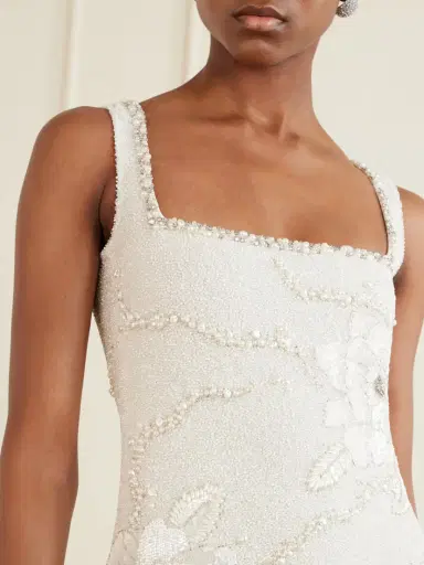 Clio Peppiatt Peony Embellished Tulle Mini Dress | Thumbnail 4 Clio Peppiatt Peony Embellished Tulle Mini Dress | Thumbnail 4