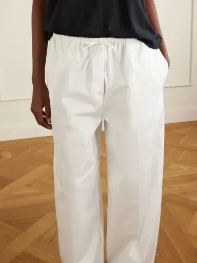 TOTEME Drawstring Cotton Wide-leg Balloon Pants | Thumbnail 5 TOTEME Drawstring Cotton Wide-leg Balloon Pants | Thumbnail 5