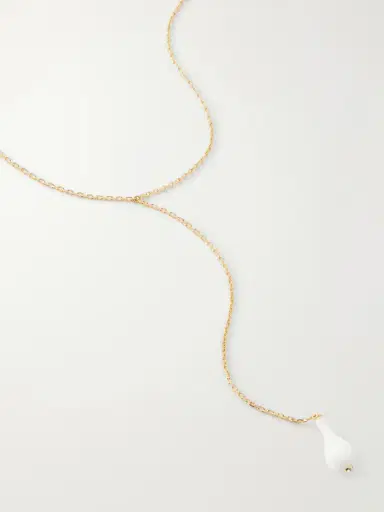 TOTEME Drop Crystal-embellished Gold-plated Necklace | Thumbnail 4 TOTEME Drop Crystal-embellished Gold-plated Necklace | Thumbnail 4