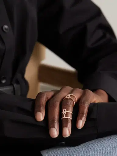 Messika Move Uno Double Convertible 18-karat Rose Gold Diamond Ring | Thumbnail 2 Messika Move Uno Double Convertible 18-karat Rose Gold Diamond Ring | Thumbnail 2