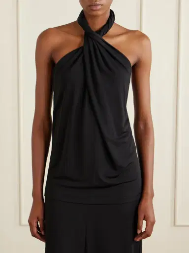 TOTEME Jersey Halter Blouse | Thumbnail 3 TOTEME Jersey Halter Blouse | Thumbnail 3