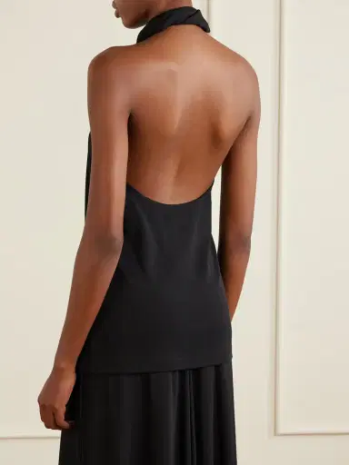 TOTEME Jersey Halter Blouse | Thumbnail 4 TOTEME Jersey Halter Blouse | Thumbnail 4