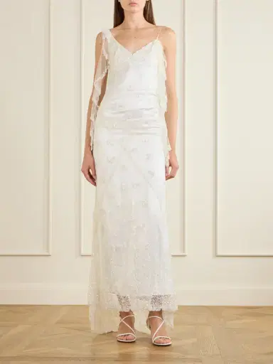 Clio Peppiatt Freya Embellished Draped Tulle Gown | Thumbnail 2 Clio Peppiatt Freya Embellished Draped Tulle Gown | Thumbnail 2