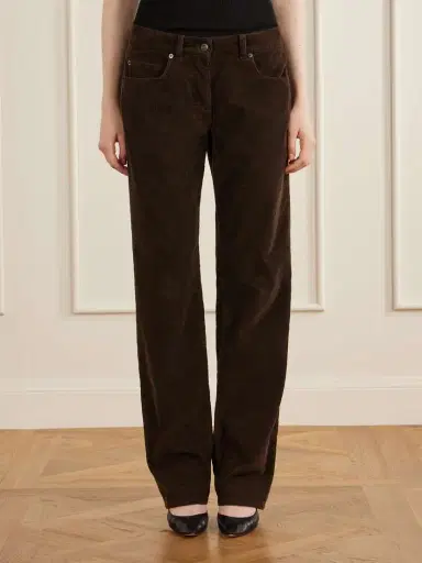 The Row Frava Cotton-corduroy Mid-rise Straight-leg Pants | Thumbnail 3 The Row Frava Cotton-corduroy Mid-rise Straight-leg Pants | Thumbnail 3