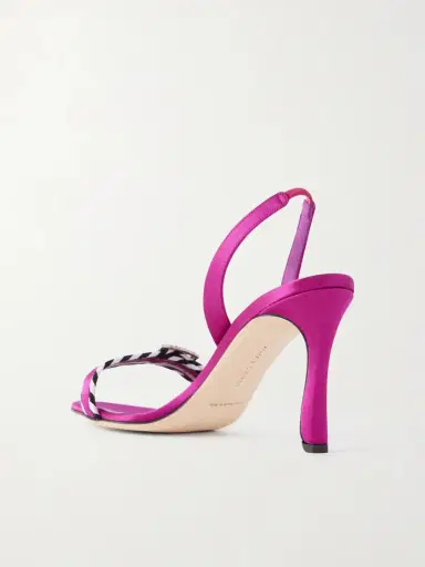 Manolo Blahnik Sumbasan 90 Embellished Satin Sandals | Thumbnail 3 Manolo Blahnik Sumbasan 90 Embellished Satin Sandals | Thumbnail 3