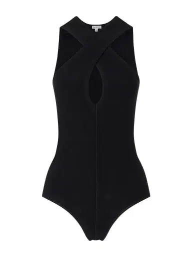 Alaïa Cross Body Compact Bodysuit | Thumbnail 1 Alaïa Cross Body Compact Bodysuit | Thumbnail 1