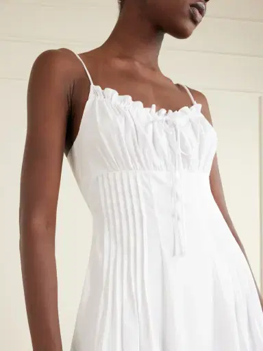 Staud Margi Cotton-blend Midi Dress | Thumbnail 4 Staud Margi Cotton-blend Midi Dress | Thumbnail 4