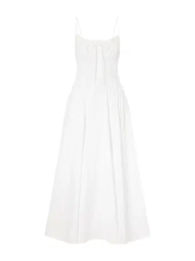 Staud Margi Cotton-blend Midi Dress | Thumbnail 1 Staud Margi Cotton-blend Midi Dress | Thumbnail 1