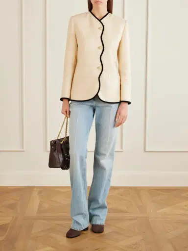 Valentino Garavani Vlogo 80 Bootie Fawcette Suede Ankle Boots | Thumbnail 4 Valentino Garavani Vlogo 80 Bootie Fawcette Suede Ankle Boots | Thumbnail 4